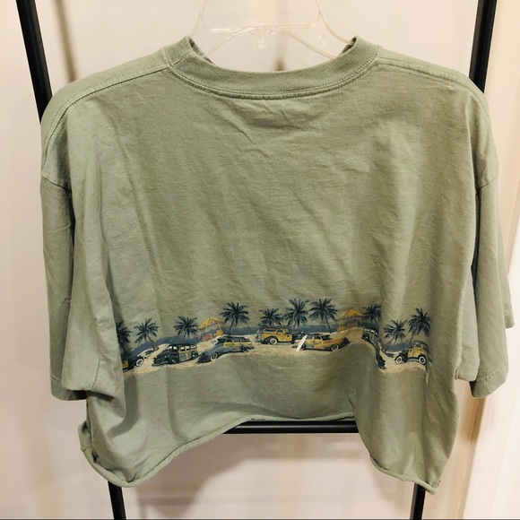 Newport Blue Oversized Greenish Cropped Tee - Picture 14 of 15